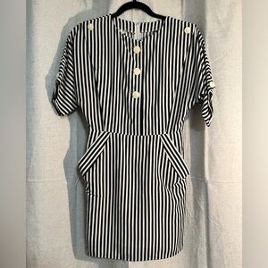 🕷️Beetlejuice Vibes🕷️ Vintage Striped Dress